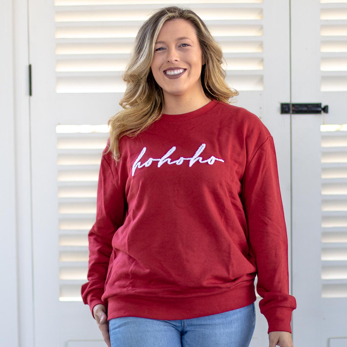 HoHo Sweatshirt Red/White