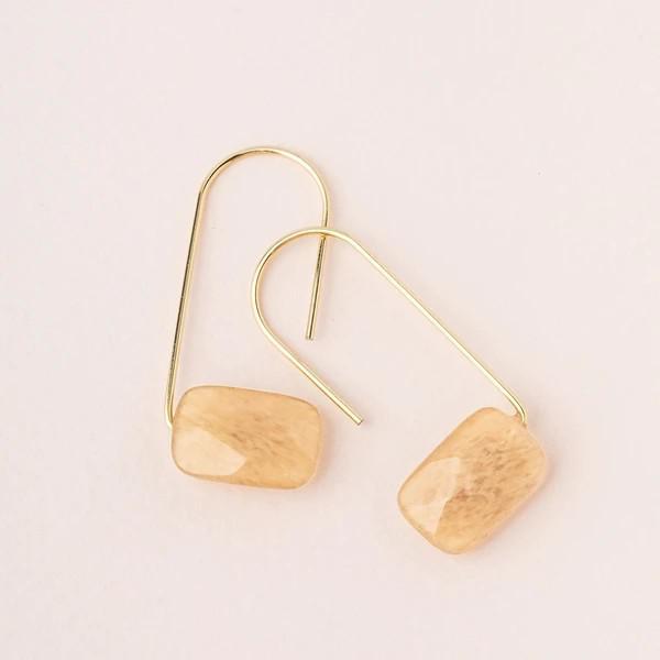 Floating Stone Earring