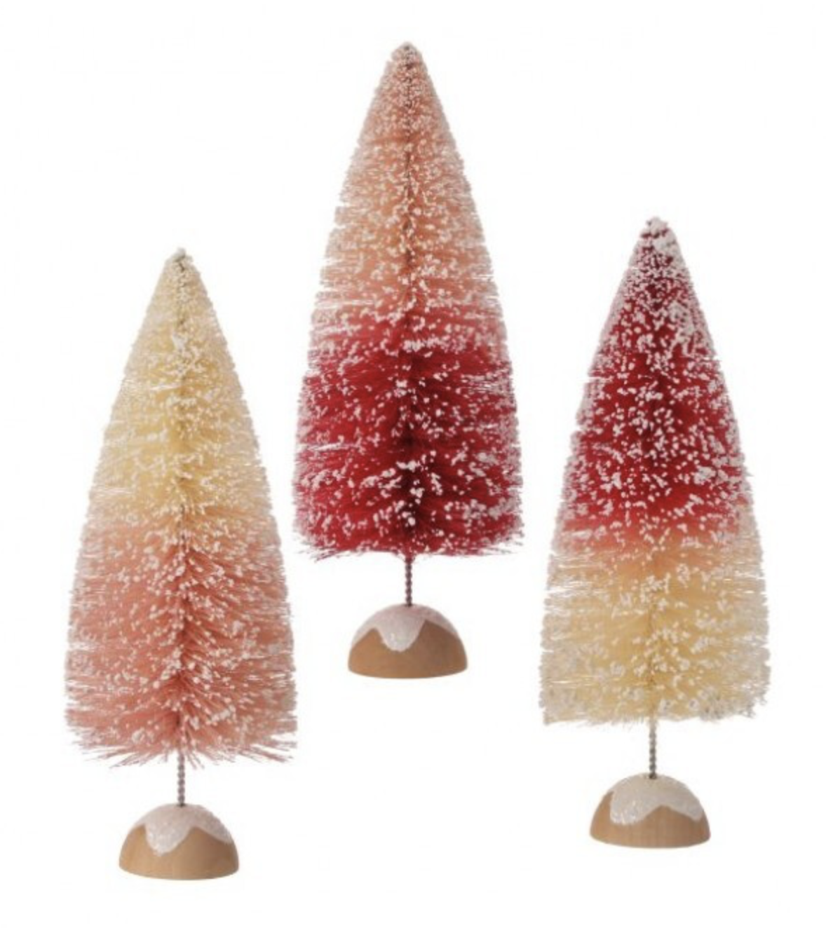 Glitter Sisal Tree 3/asst