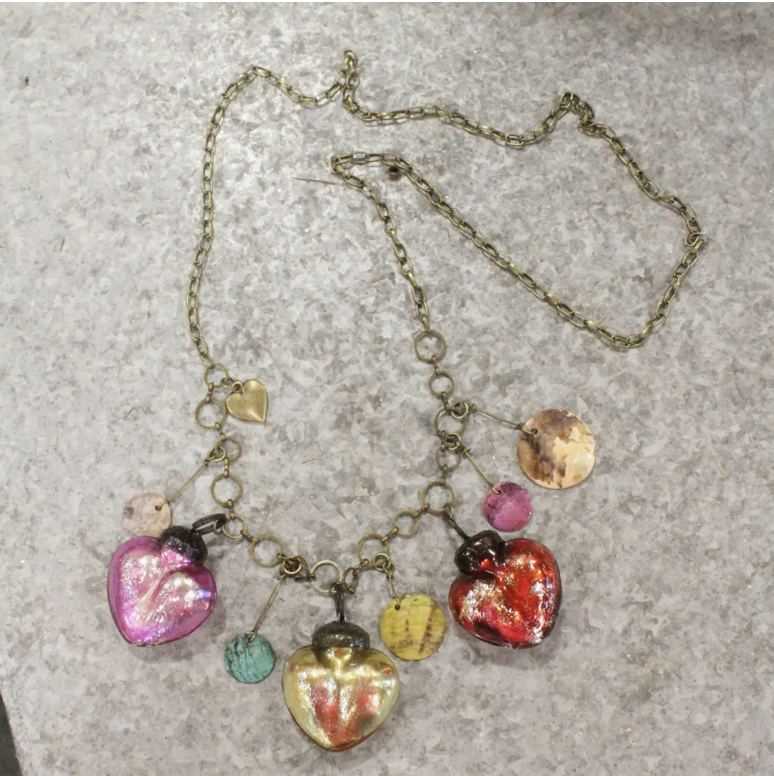 Retro/Vintage Mercury Glass Necklace