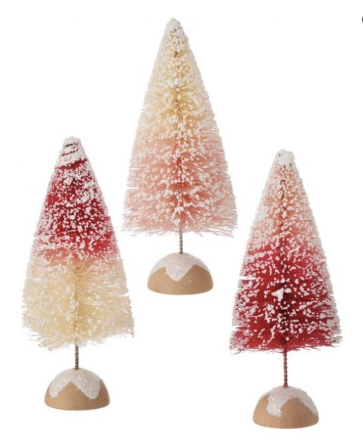 Glitter Sisal Tree 3/asst