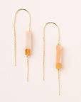 Rectangle Stone Thread Earring