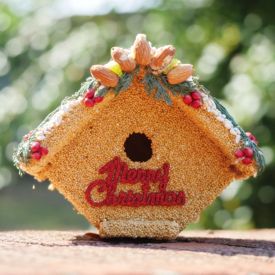 Birdseed Juniper Casita Merry Christmas House