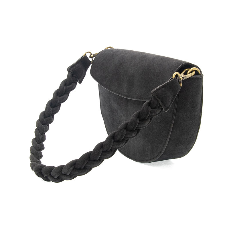 Luna Crescent Crossbody Braided Strap