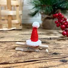 Santa Hat Clothespin