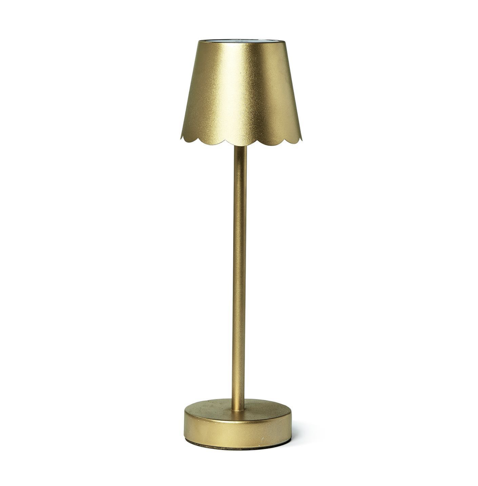 LED Table Lamp w/ Scalloped Shade