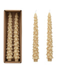 10" Tree Shaped Taper Candles, Set of 2