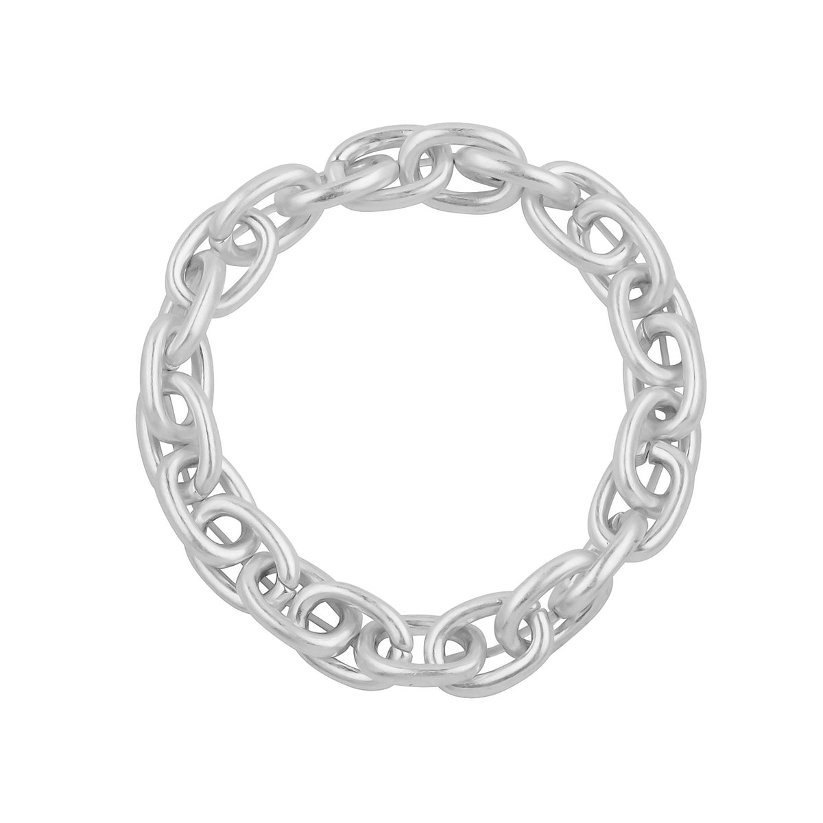 Metal Link 7.5&quot; Stretch Bracelet